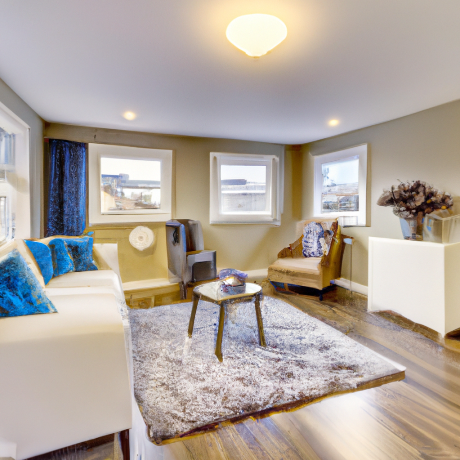 Small Living Room With Statement Rug 1