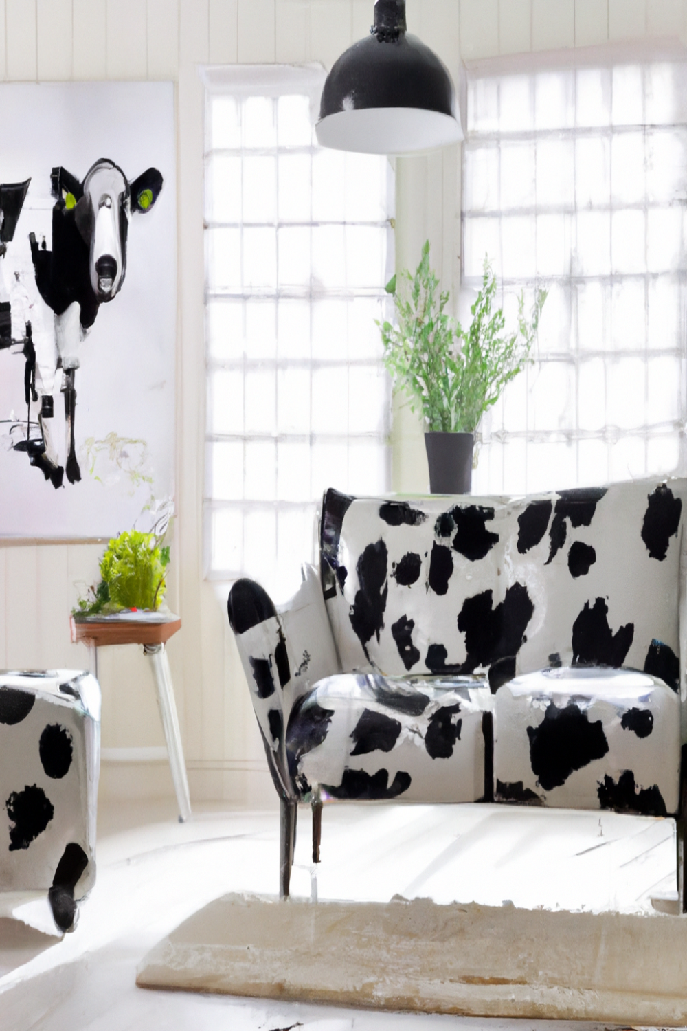 Moo-ve Over Boring Décor: Embrace The Charm With Cow Print Living Room Ideas!