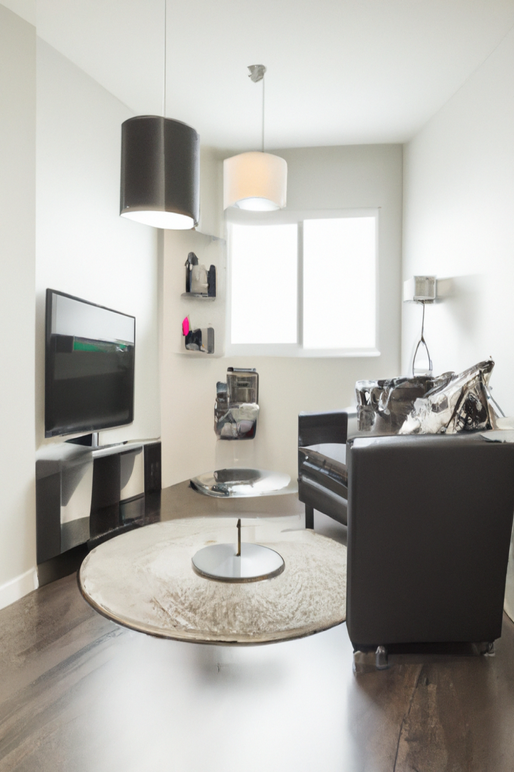 Modern Living Room Black And White 1