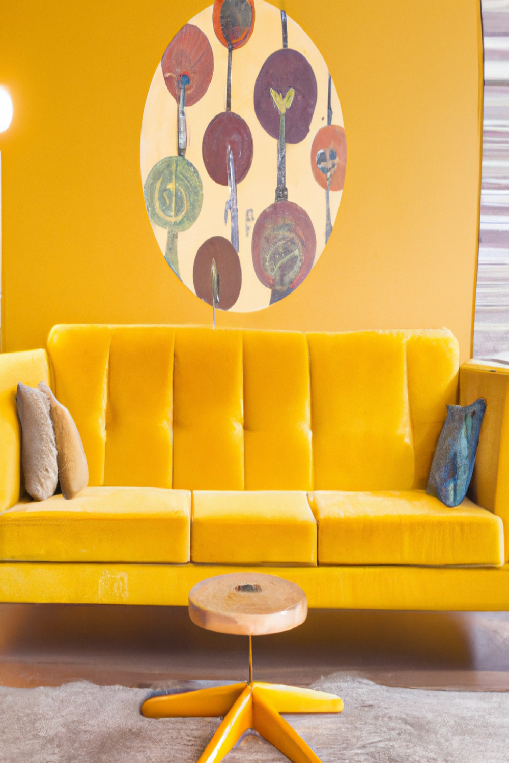 Mustard Yellow Sofa Living Room 1