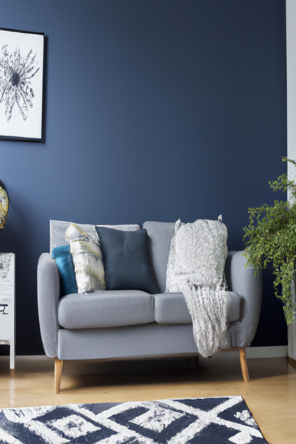 Timeless Elegance: Navy And Grey Living Room Inspiration