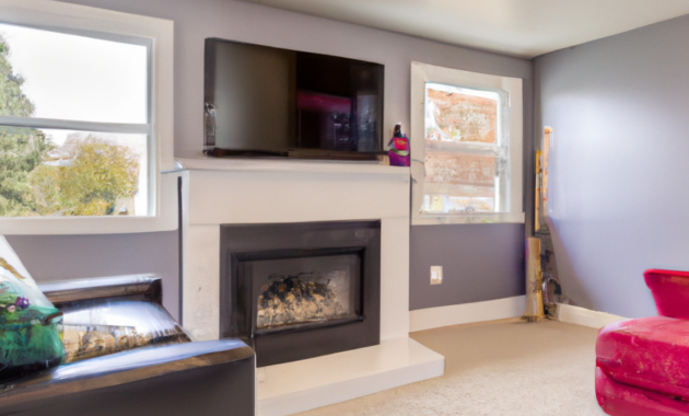 Cozy And Compact: Creating A Small Family Room With A Fireplace And TV