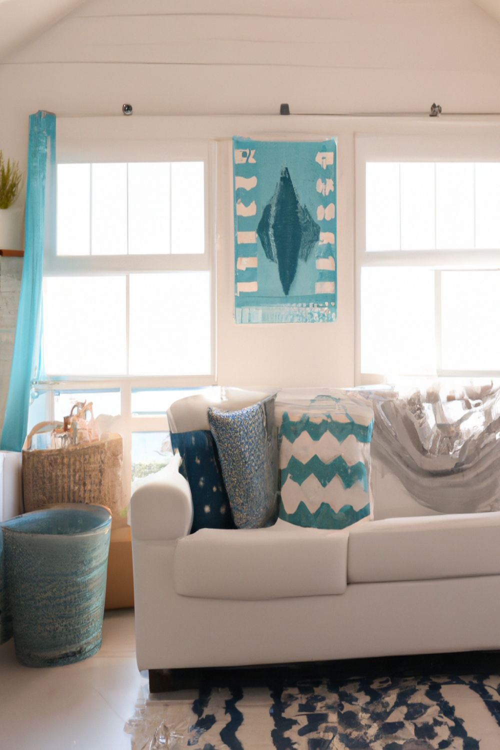 Coastal Theme Lounge Room 1