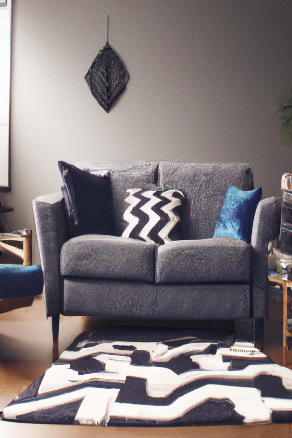 Dark Grey Couch Living Room Inspo 1