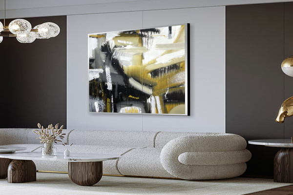 Acrylic Painting On Canvas Wall Living Room Wall Art Painting Custom Painting Frame Painting Oil Paintings On Canvas Original WHITE AND BLACK