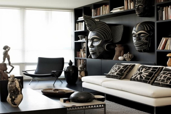 African Decor Living Room Inspiration