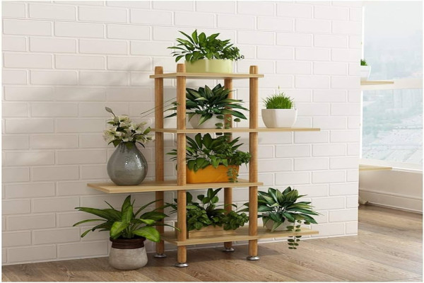 Arthao Flower Stand for Flower Pot Stand Solid Wood Balcony Living