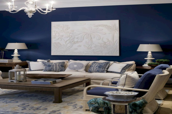 Best Beautiful Navy And Brown Living Room Ideas — Freshouz Home