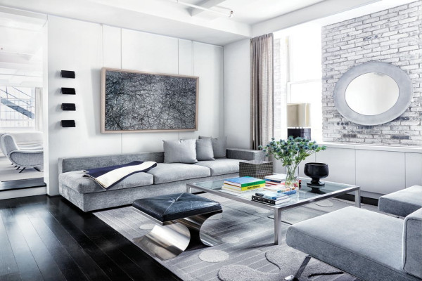 Modern Gray Living Room