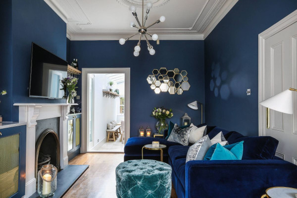 blaue Wohnzimmer zum Entspannen, #blaue #entspannen #wohnzimmer