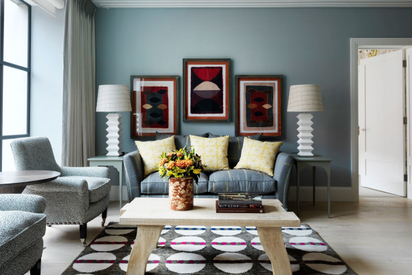 Blue Grey Living Room Colour Scheme Interior Design Ideas