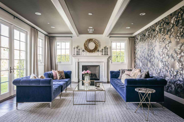 Navy Blue And White Living Room Ideas