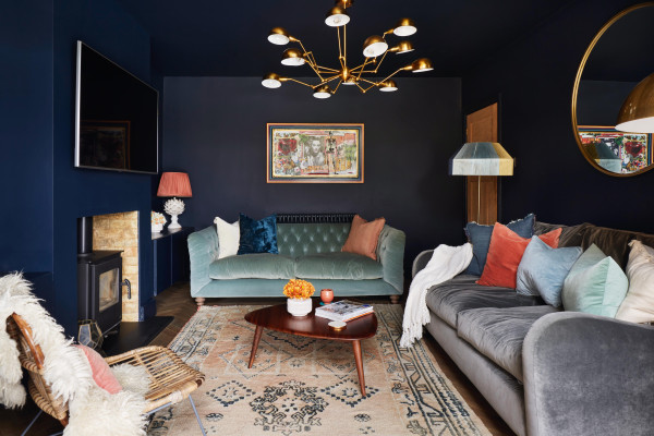 Navy Blue Lounge Ideas