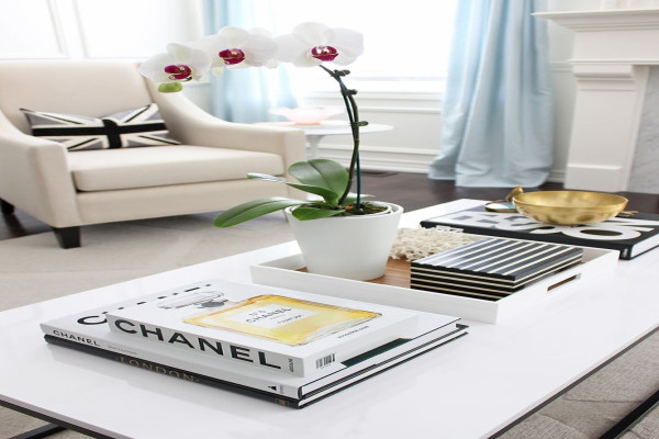 White Coffee Table Decor