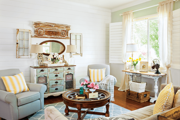 Colorful Vintage Cottage Style - Cottage style decorating