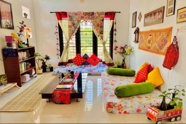 Colourful Indian Bedroom Decor and Glam Living Room Ideas