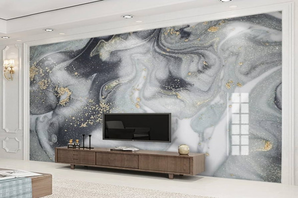 Custom D Wallpaper Mural Modern Marble Texture Art Wall Painting Study Living Room Sofa TV Background Photo Wallpaper Bedroom 40cm(L)×00cm(H)