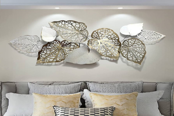 D Luxury Metal Wall Art Gold Leaves Metal Wall Decoration 14