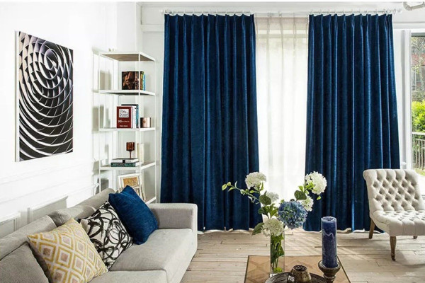 Blue Curtains Living Room Ideas