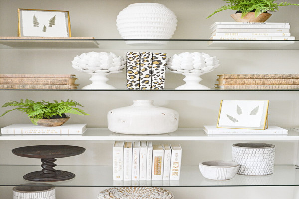 Decorating A Bookshelf The Easy Way - StoneGable