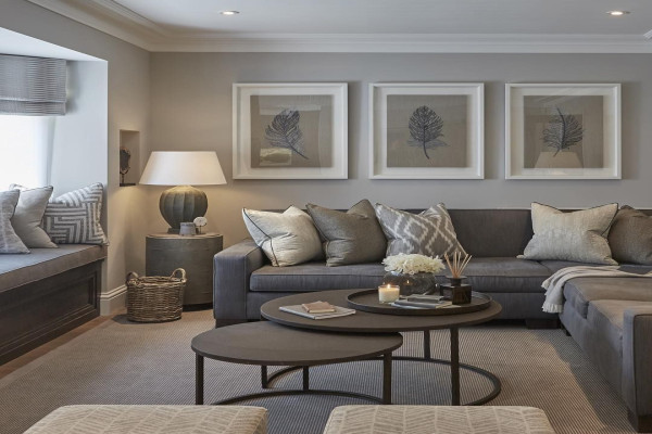 Grey Beige Living Room