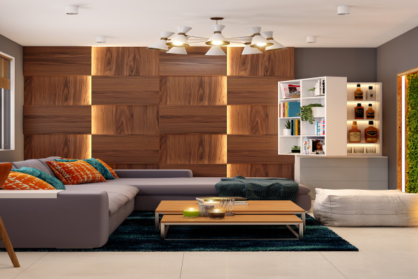 Eco-Friendly Wooden House Interior Designs - DesignCafe