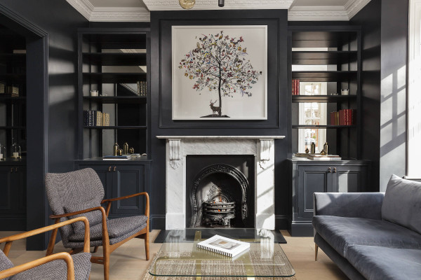 Gorgeous Living Rooms With Dark Walls Houzz UK