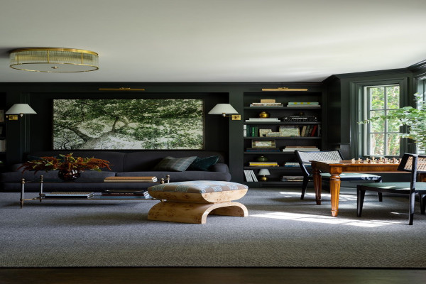 Forest Green Living Room