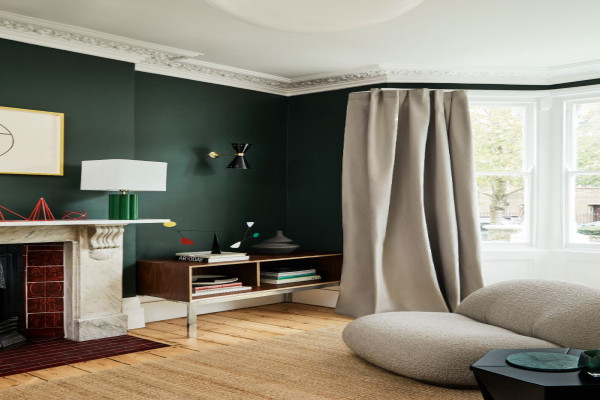 Dark Green Living Rooms