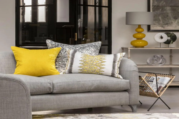 Gold And Gray Living Room