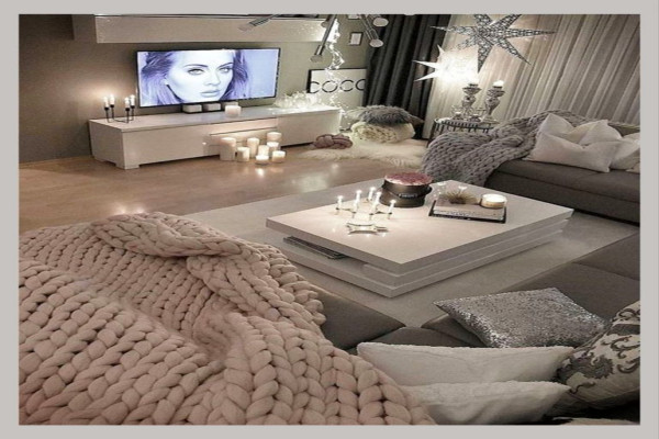 White And Grey Living Room