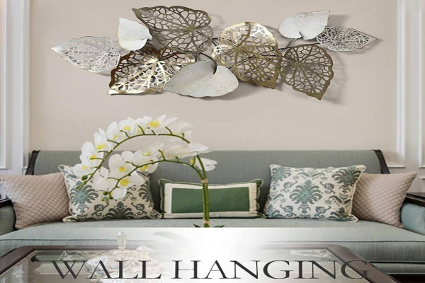 Handmade Leaves Wall Decoration Made of Metal Modern Luxury Wall