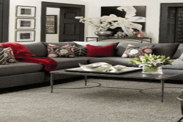 Red And Grey Living Room Ideas