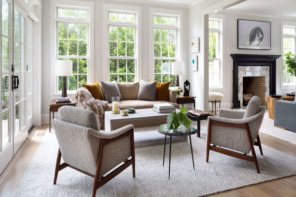 Beige And Grey Living Room