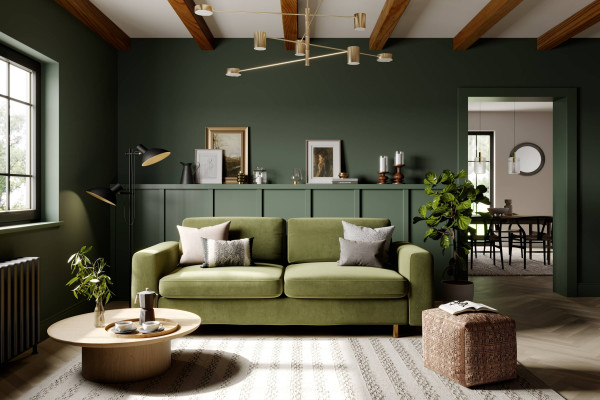 Olive Green Sofa Living Room Ideas