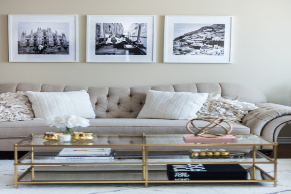 White And Cream Living Room