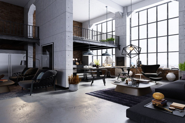 Industrial Interior Design Living Room