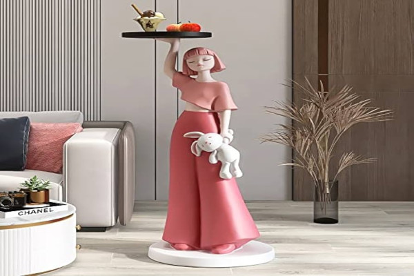 jinyiSHOP Decorative Sculpture Fashion Girl Figurine Modern