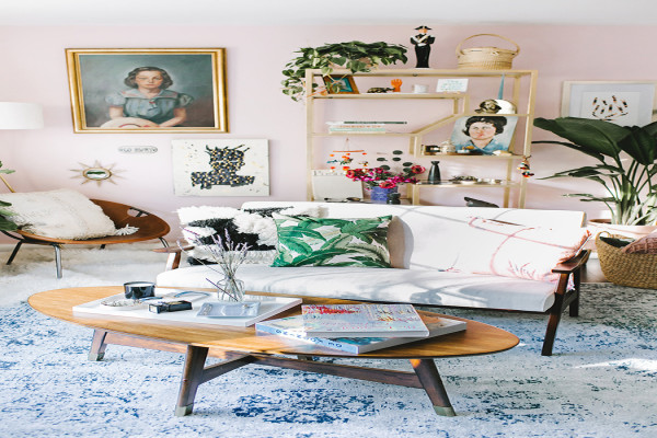 Jump Inside This Millennial Pink Living Room with Wayfair ⋆ Ruffled