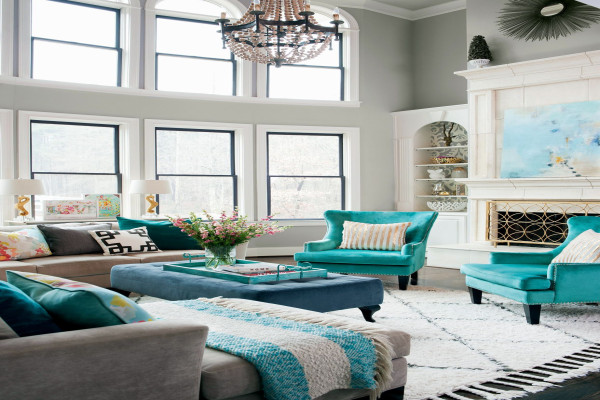 Turquoise Living Room Decor