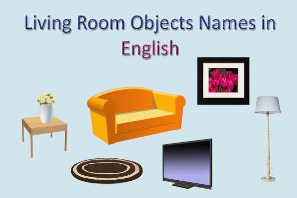 Living Room Objects Names in English Living Room English Vocabulary