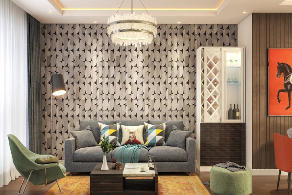 Designer Wallpaper For Living Room