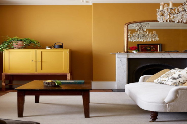 Mustard Yellow Living Room