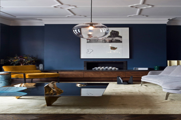 Navy Blue Living Room Ideas Houzz UK