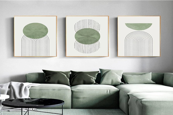 Green Wall Art For Living Room