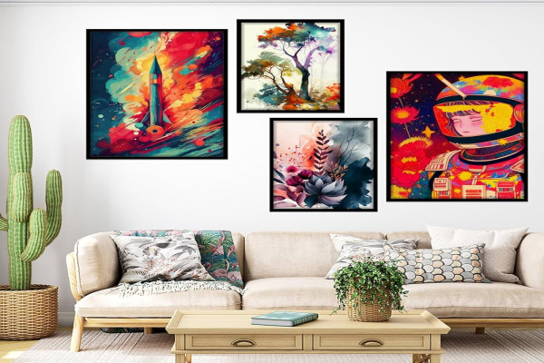 NoWorries Modern Art Wall Frames for Home Decoration/Paintings for