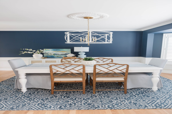 Navy Blue Dining Room