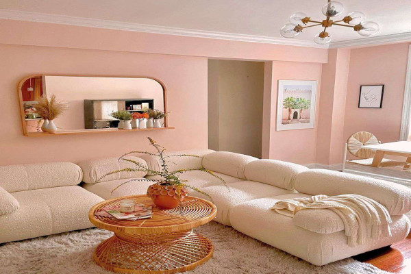 Pink Living Room