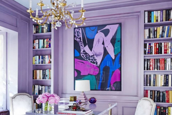 Lilac Living Room Ideas