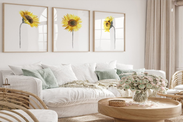 Sunflower Living Room Decor